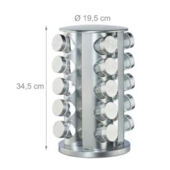 Carrousel à épices 20 Pots -Cuisine À La Maison d679567395804eb196dd62c0437bd0b3