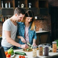 Lot De 4 Bocaux En Verre De 1,3 L -Cuisine À La Maison d809ddc9c8c84a35bc30f9d4b6c1440e