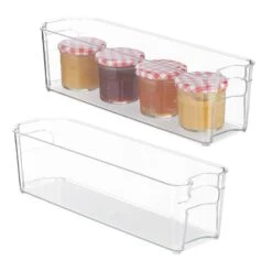 Lot De 2 Bacs De Rangement Frigo étroit