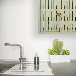 Placard Mural Vintage En Bambou Vert -Cuisine À La Maison d9ea063f094044c1801d53e55508b37b