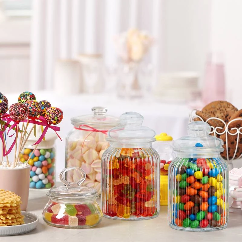 Lot De 6 Bocaux En Verre 1000 Ml 2 Lot De 6 Bocaux En Verre 1000 Ml – Image 2