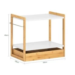 Étagère Micro Ondes KCR07-WN -Cuisine À La Maison e027433af23c466cad5094e6b24faf96