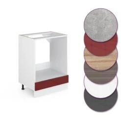 Meuble Bas Four R-Line 60cm Bordeaux -Cuisine À La Maison e2f40fbcbd5b4edca7cd0927b52338bb