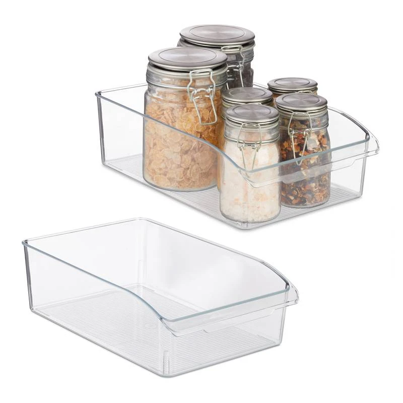 Lot De 2 Bacs De Frigo Transparents 1 Lot De 2 Bacs De Frigo Transparents