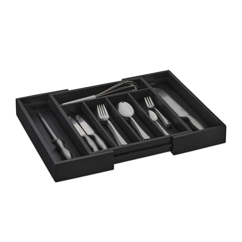 Bac à Couverts Extensible En Bambou 1 Bac à Couverts Extensible En Bambou