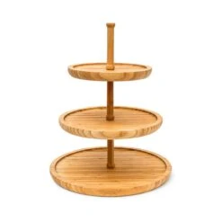 Présentoir 3 étages Étagère Bambou -Cuisine À La Maison ee384c7e004d405e8f23146eafdf77c1
