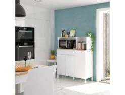 Buffet De Cuisine 3 Portes Et 1 Tiroir -Cuisine À La Maison f13a78e9e4774109ae1417b45b010beb