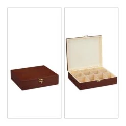 Boîte à Thé Bois 12 Compartiments 18 Boîte à Thé Bois 12 Compartiments -Cuisine À La Maison f61ac4db795b4e3792bb55c4ae4d6155