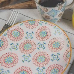 Coffret De 4 Assiettes Plates Bohème 5 Coffret De 4 Assiettes Plates Bohème -Cuisine À La Maison f7ebc3520b754db2adc65f3d1178c3f2