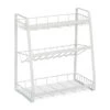 Rangement à épices Blanc Avec 3 étagères