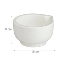 Mortier Avec Pilon En Porcelaine Blanche -Cuisine À La Maison fef54ba8ca4b4113855153c7e5d80588