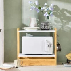 Étagère Micro Ondes KCR07-WN -Cuisine À La Maison ff0cc4f655f74de993d0b2dc3ce22de0